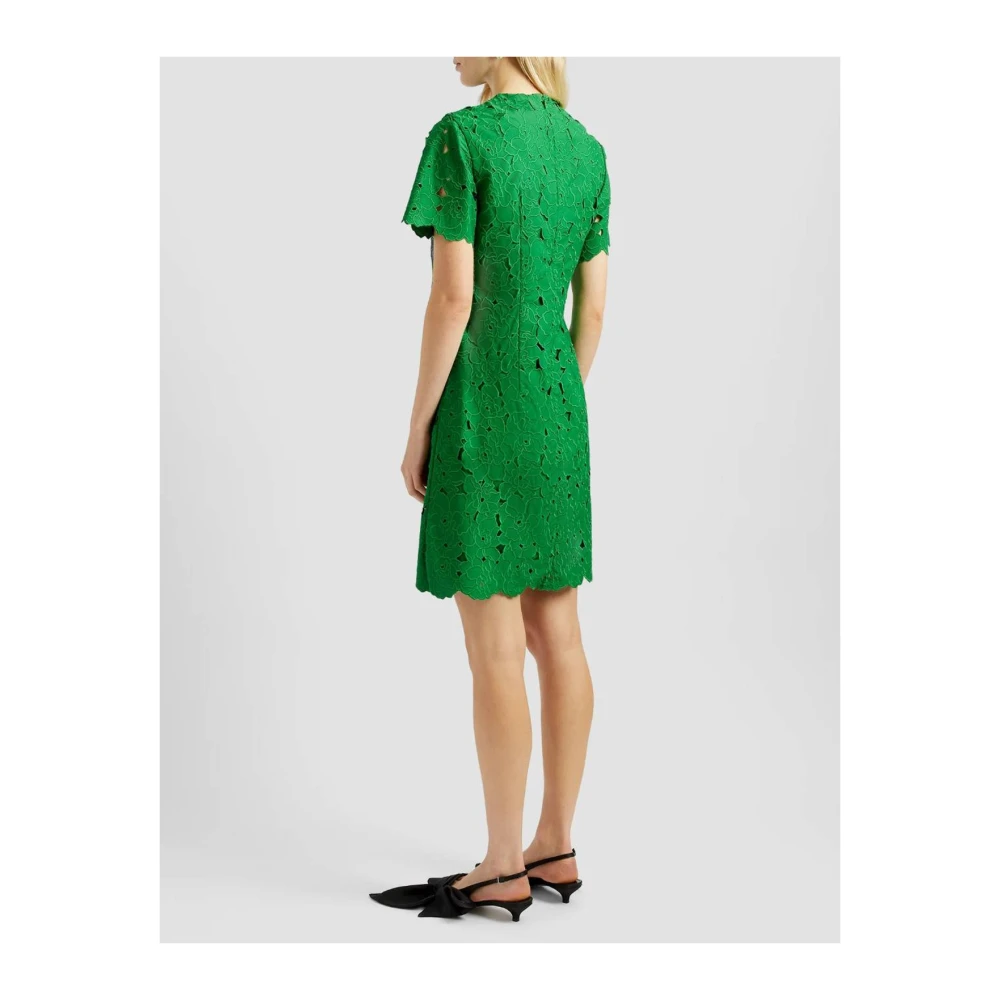 Erdem Groene Bloemrijke Geborduurde Minijurk Green Dames