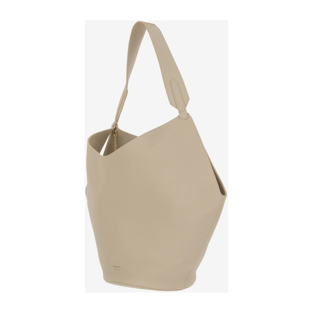 Khaite Leren Kikker Sluiting Tas Ivoor Beige Dames