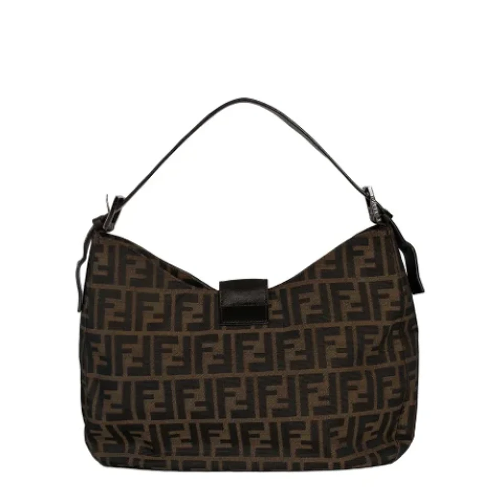 Fendi Vintage Pre-owned Canvas fendi-bags Brown Dames