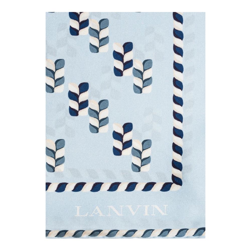 Lanvin Zijden sjaal Blue Dames
