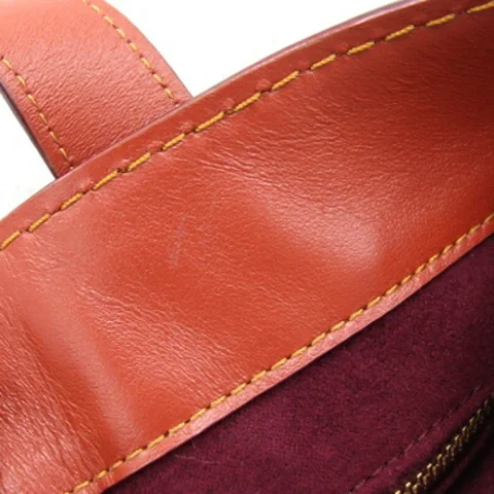 Coach Pre-owned Leather handbags Brown Dames