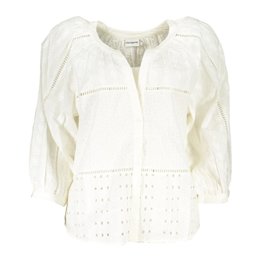 Desigual Damen Weiß Blusen & Hemden, Xsgröße: