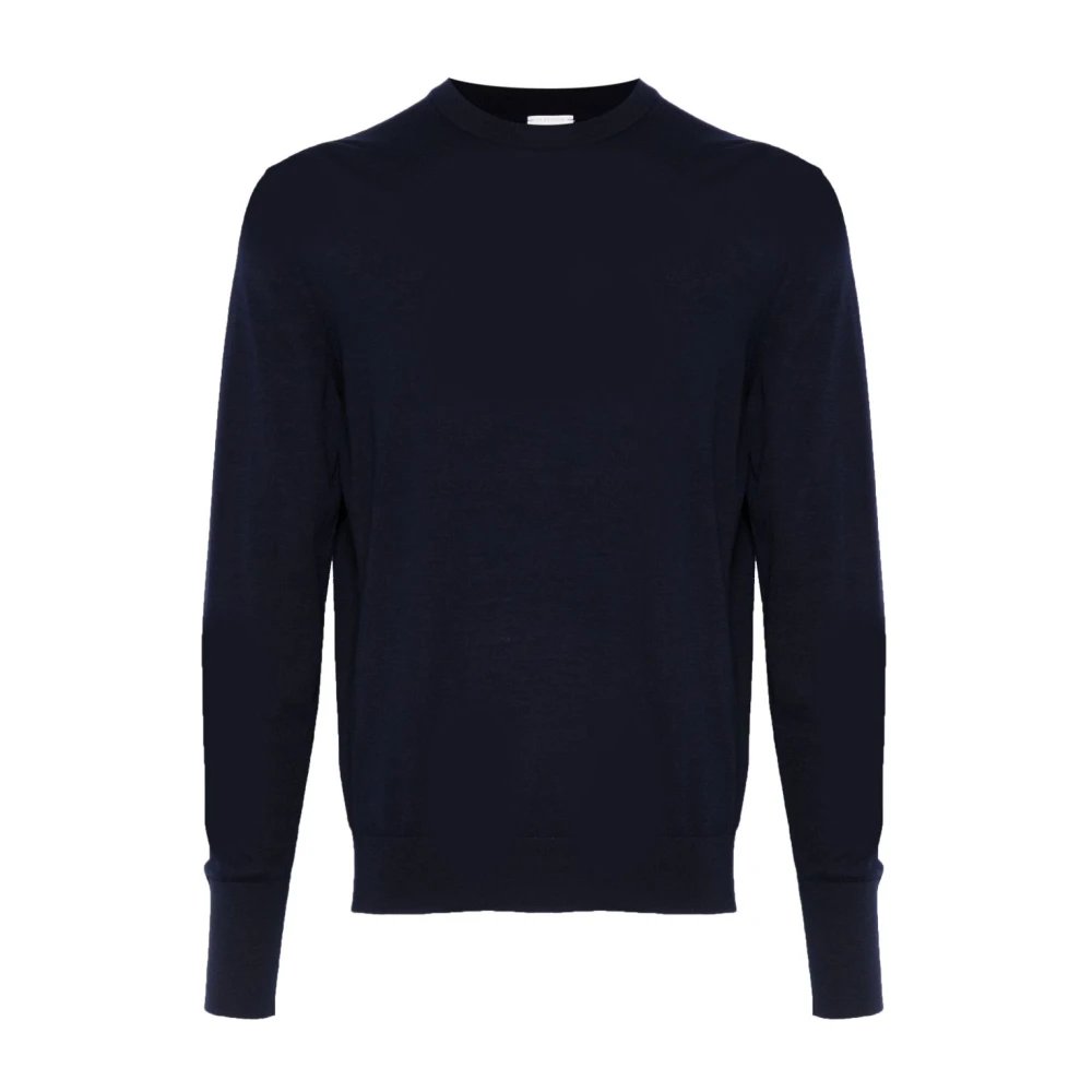 Eleventy Men's Blue Round-Neck Knitwear, L, Crew Neck Jumper