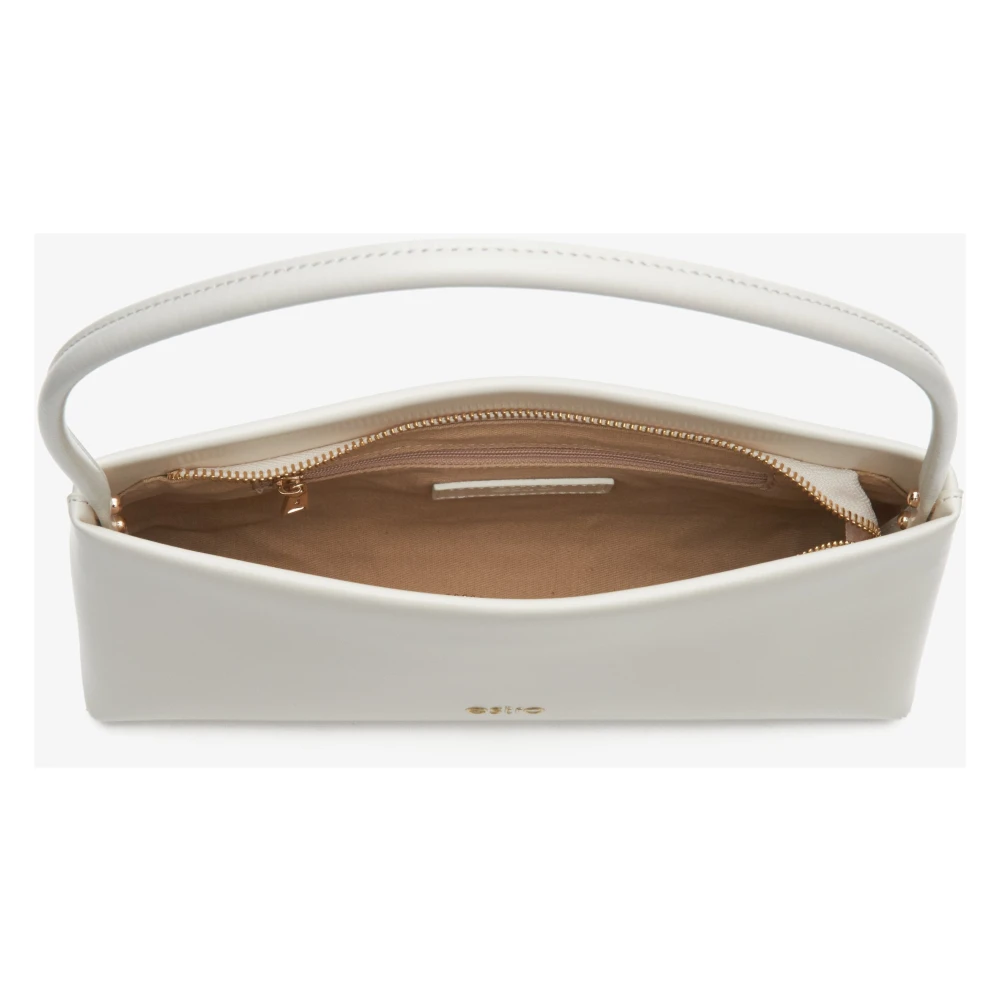 Estro Dames Licht Beige Leren Schoudertas Er00114446 Beige Dames