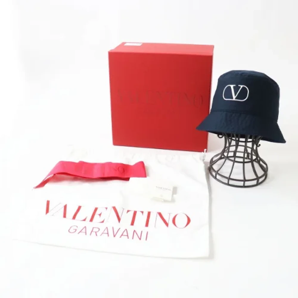Valentino Vintage Pre-owned Cotton hats Blue Dames