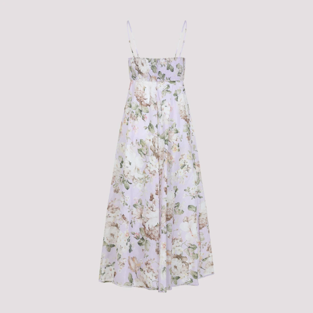 Zimmermann Bloemen Bandeau Midi Jurk Multicolor Dames