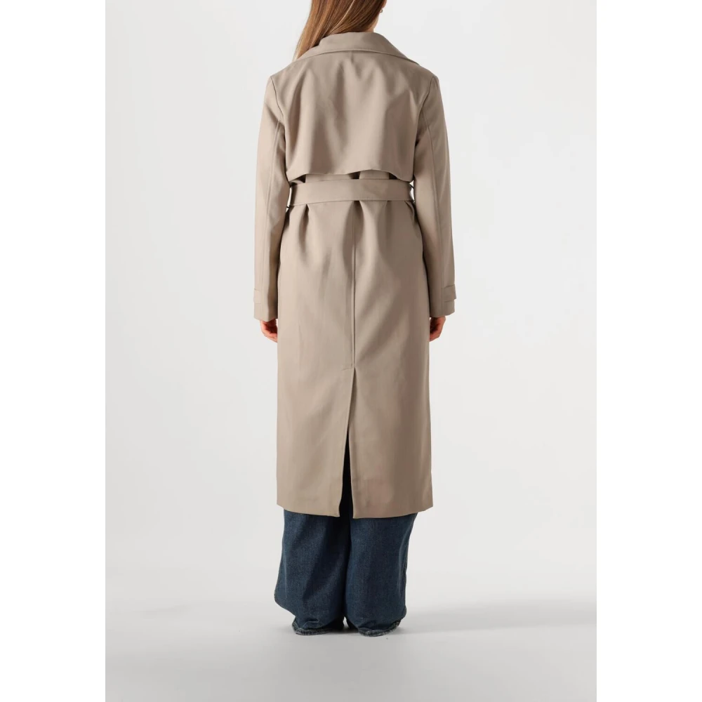 Notre-v Bruine Lange Jas voor Vrouwen Brown Dames