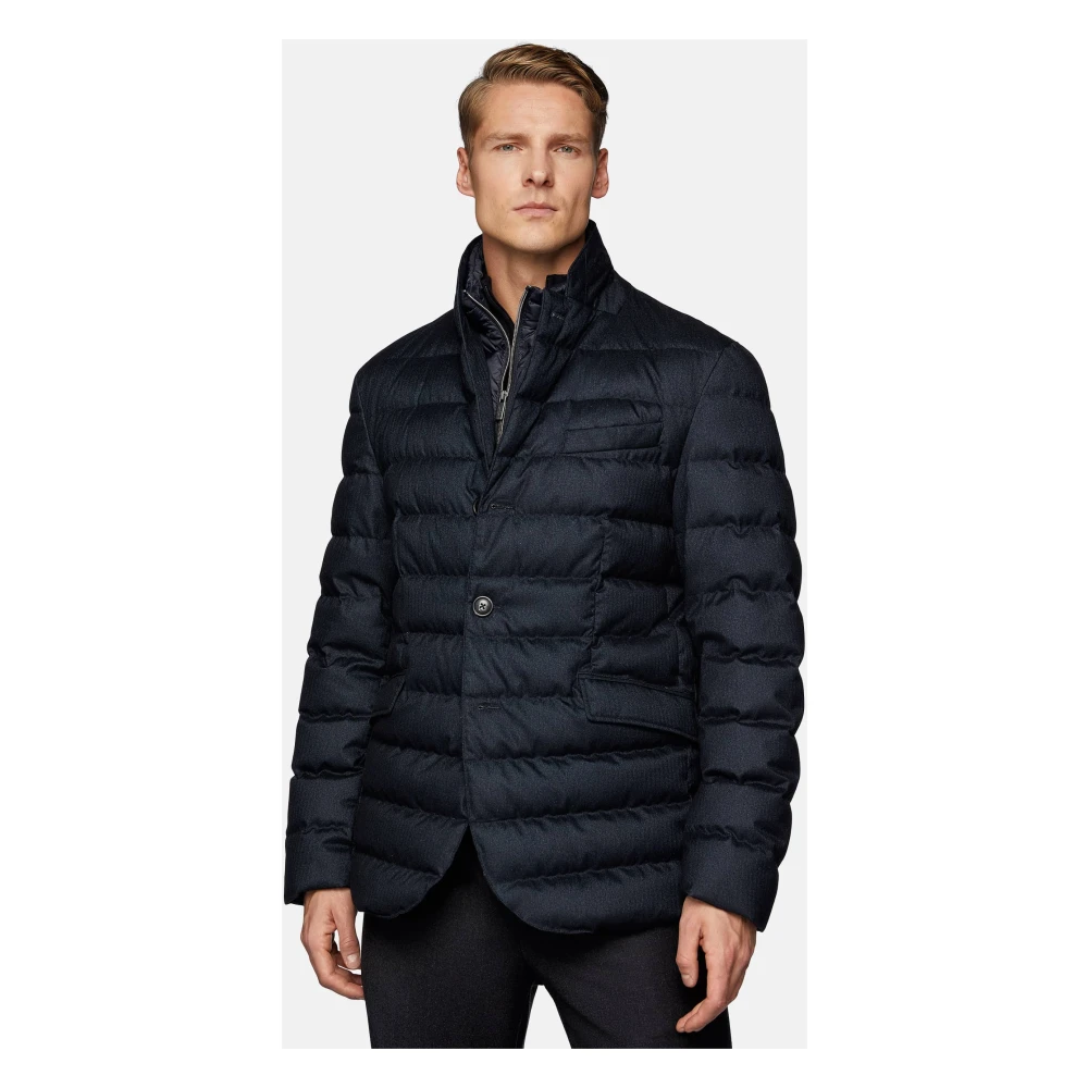 Boggi Milano Waterdichte Echt Donsjack Style Missori Blue Heren