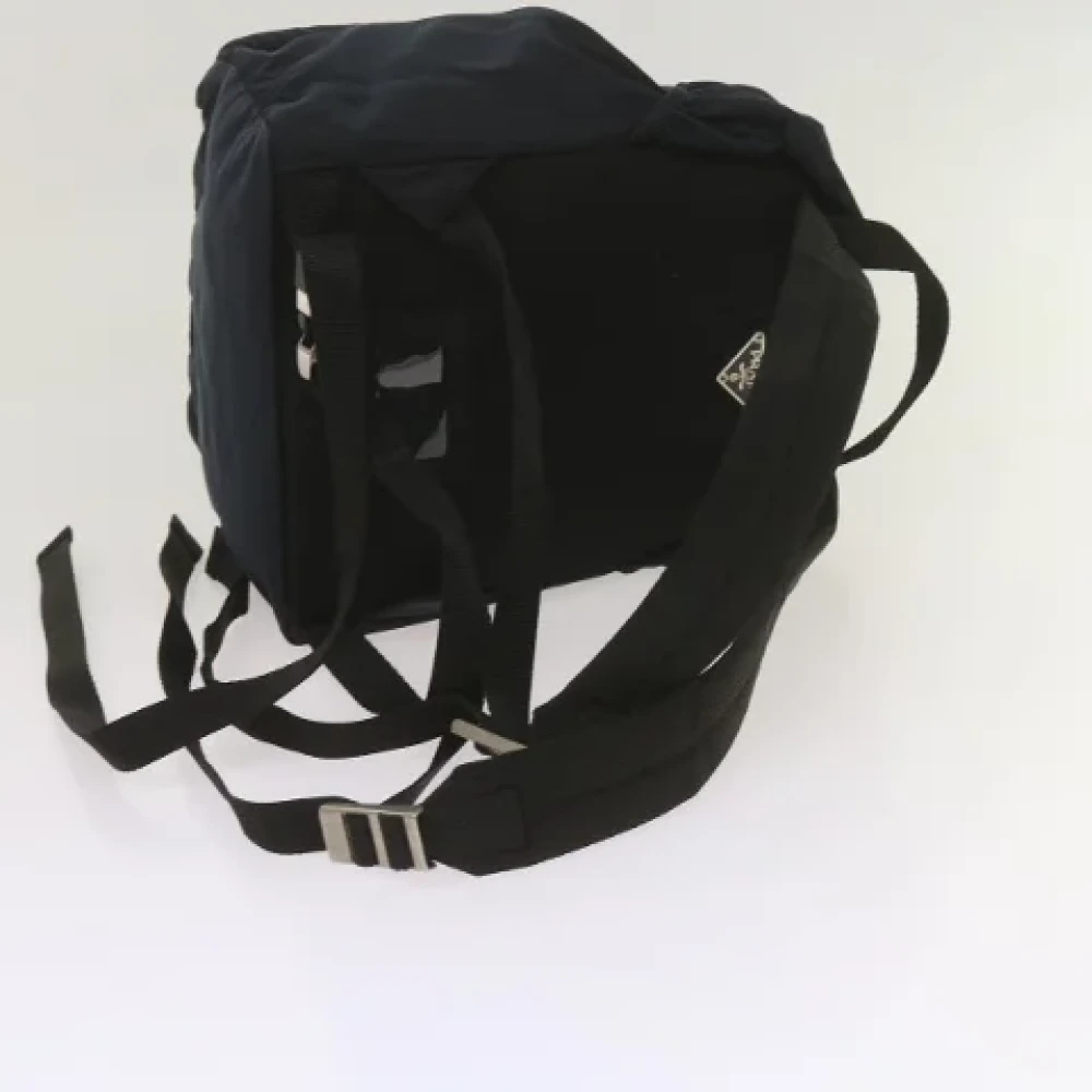 Prada Vintage Pre-owned Nylon backpacks Blue Dames