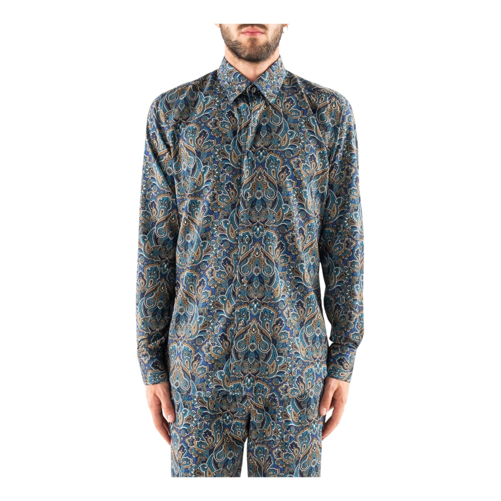 Corsinelabedoli Casual Paisley Skjorta Multicolor, Herr