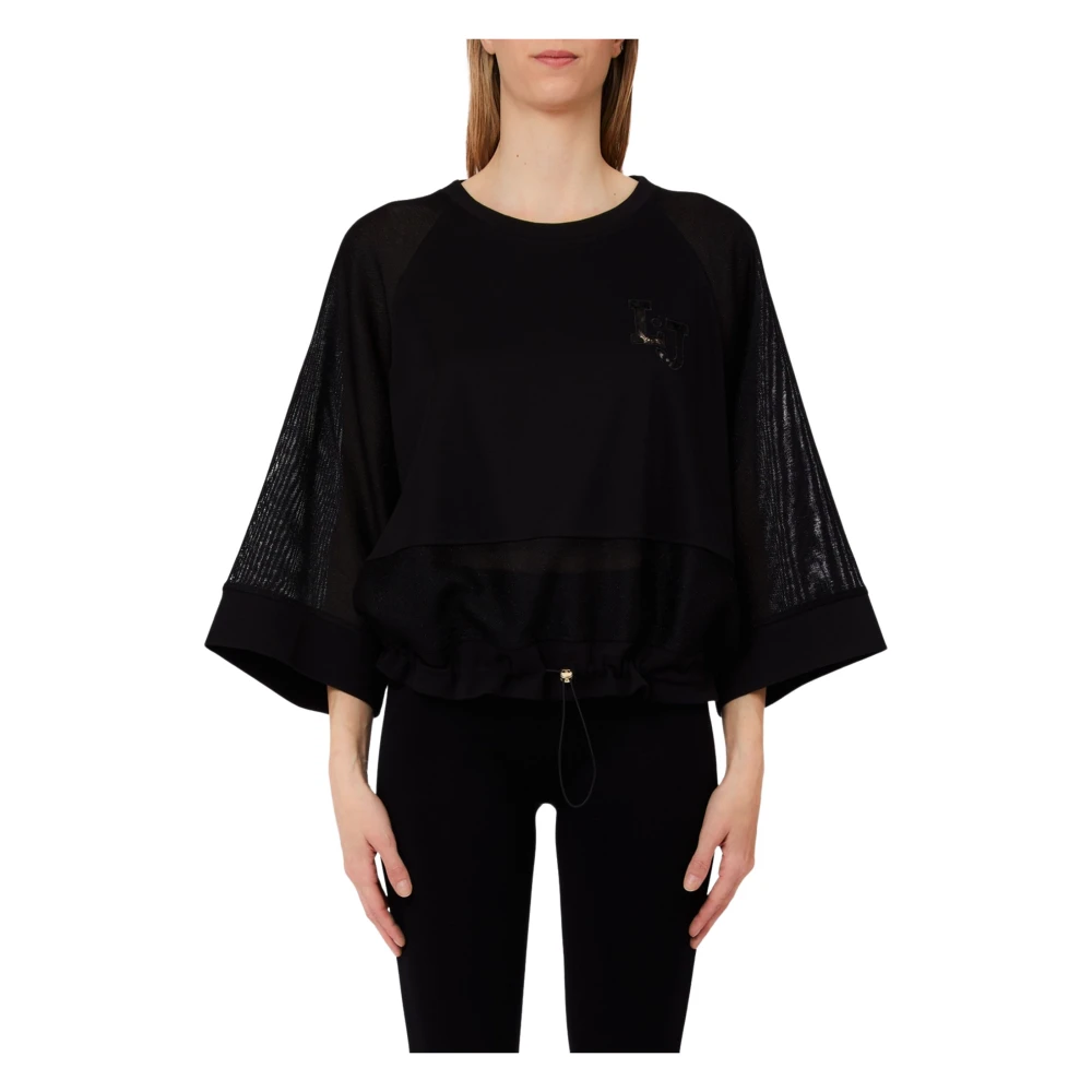 Liu Jo Vrouw Zwart Hoodies & Sweatvesten Dames, Xs, Sweatshirt