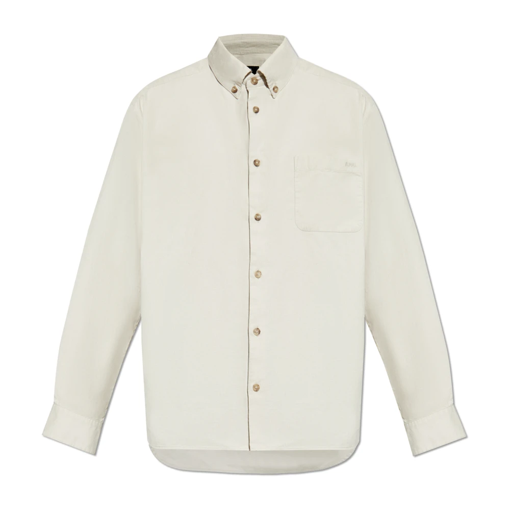 A.p.c. Overhemd met opvallende print Beige Heren