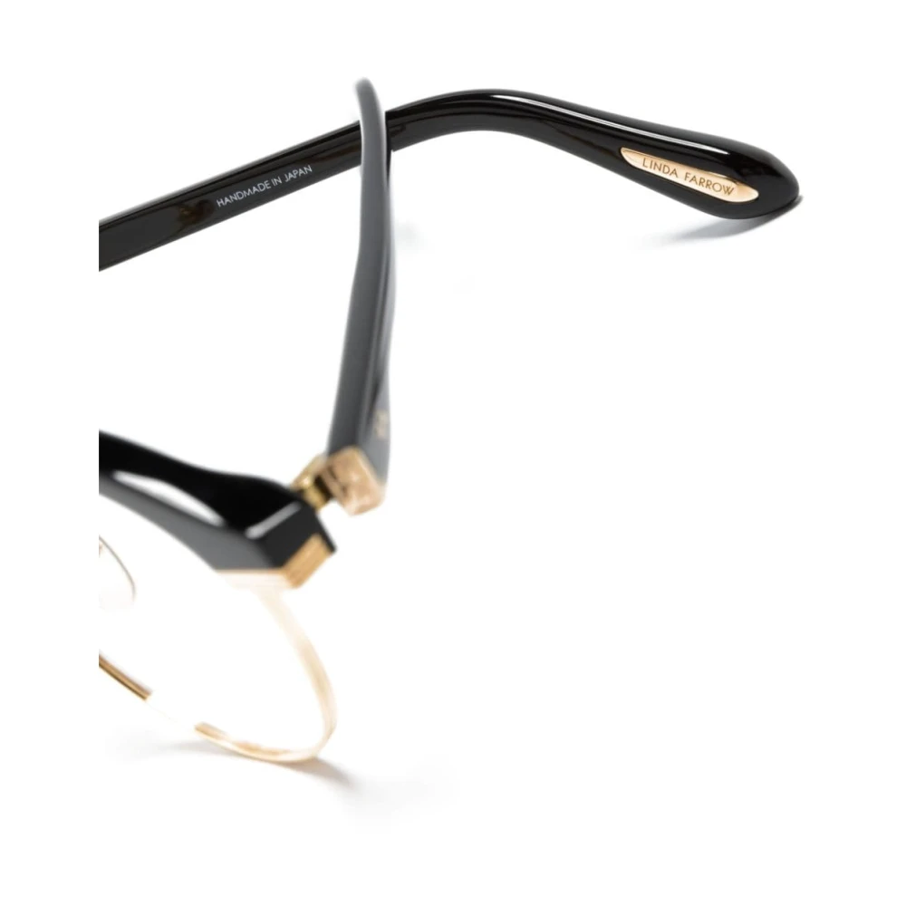 Linda Farrow Zwarte Optische Frame met Originele Hoes Black Unisex