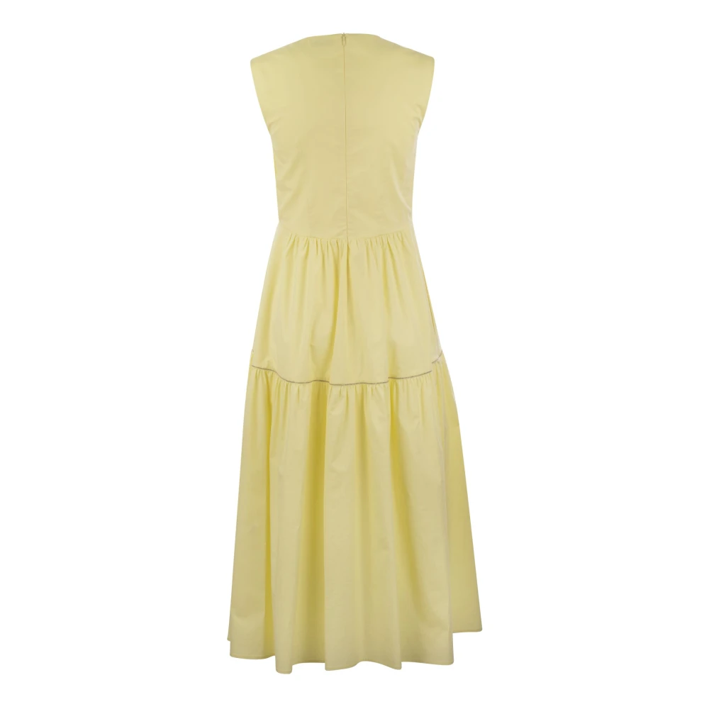 PESERICO Maxi Dresses Yellow Dames