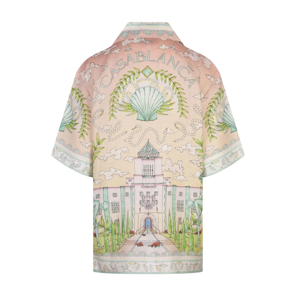 Casablanca Art Deco Linnen Shirt MultiKleur Multicolor Dames