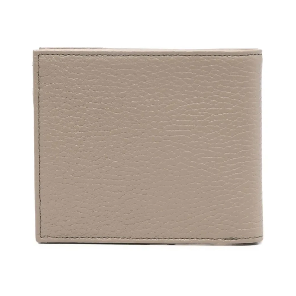 Emporio Armani Klassieke Bi-Fold Portemonnee Beige Heren
