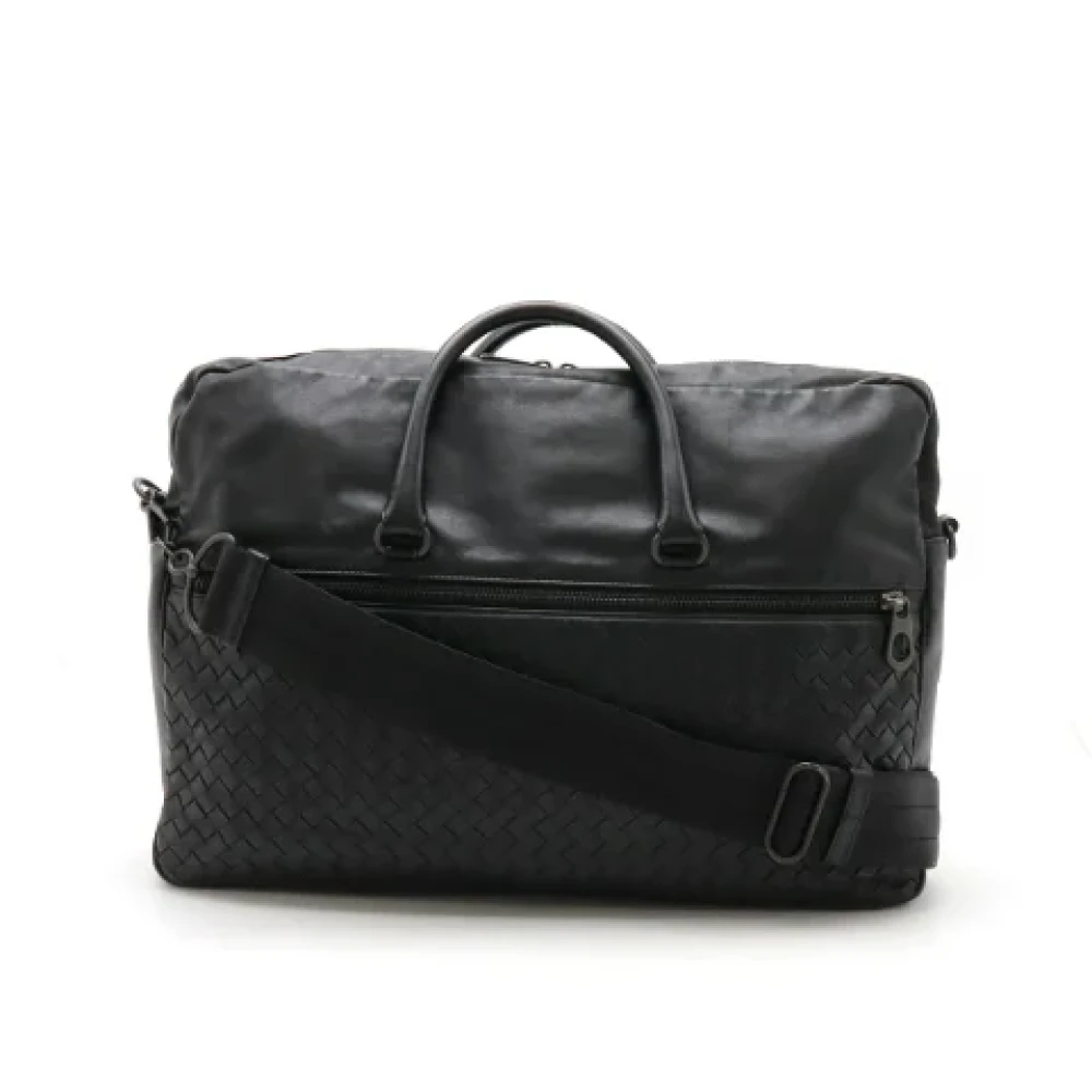 Bottega Veneta Vintage Pre-owned Leather handbags Black Dames