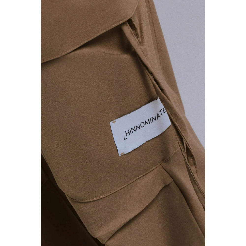 Hinnominate Duifgrijs Stijlvolle Broek Beige Dames