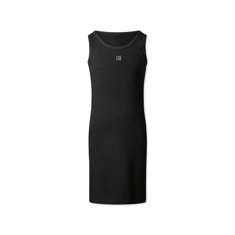 Givenchy Zwarte casual jurk met korte mouwen Black Unisex