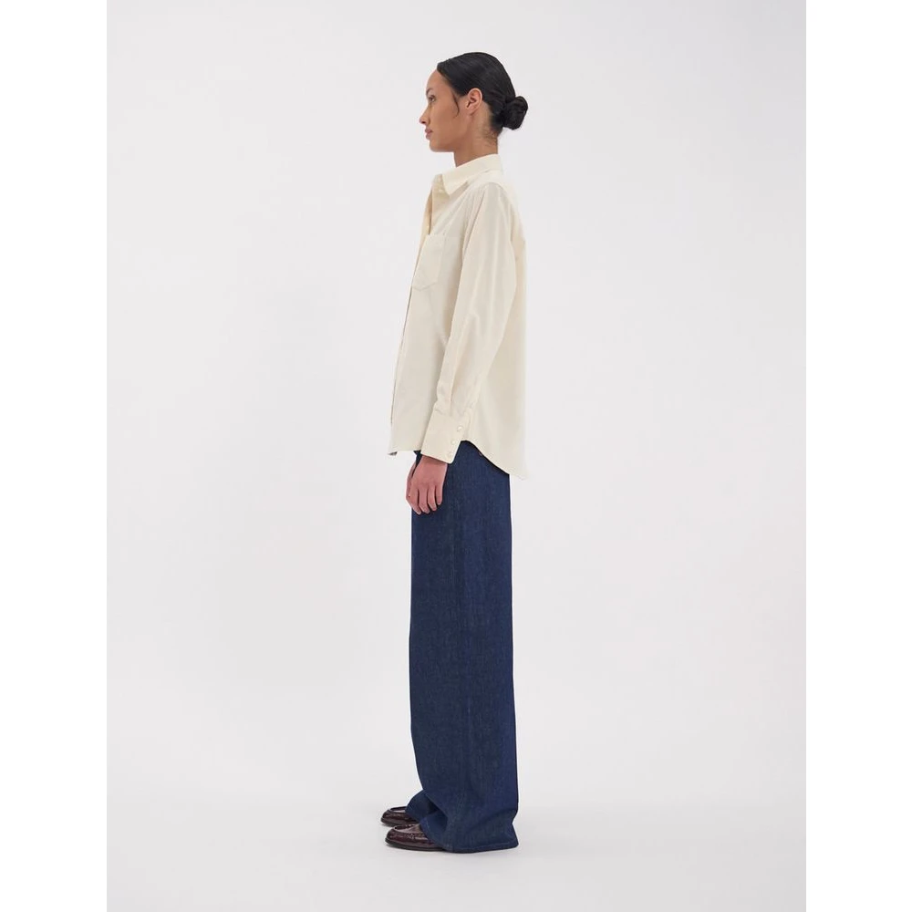 Ines De La Fressange Paris Maureen ecru katoenen shirt Beige Dames