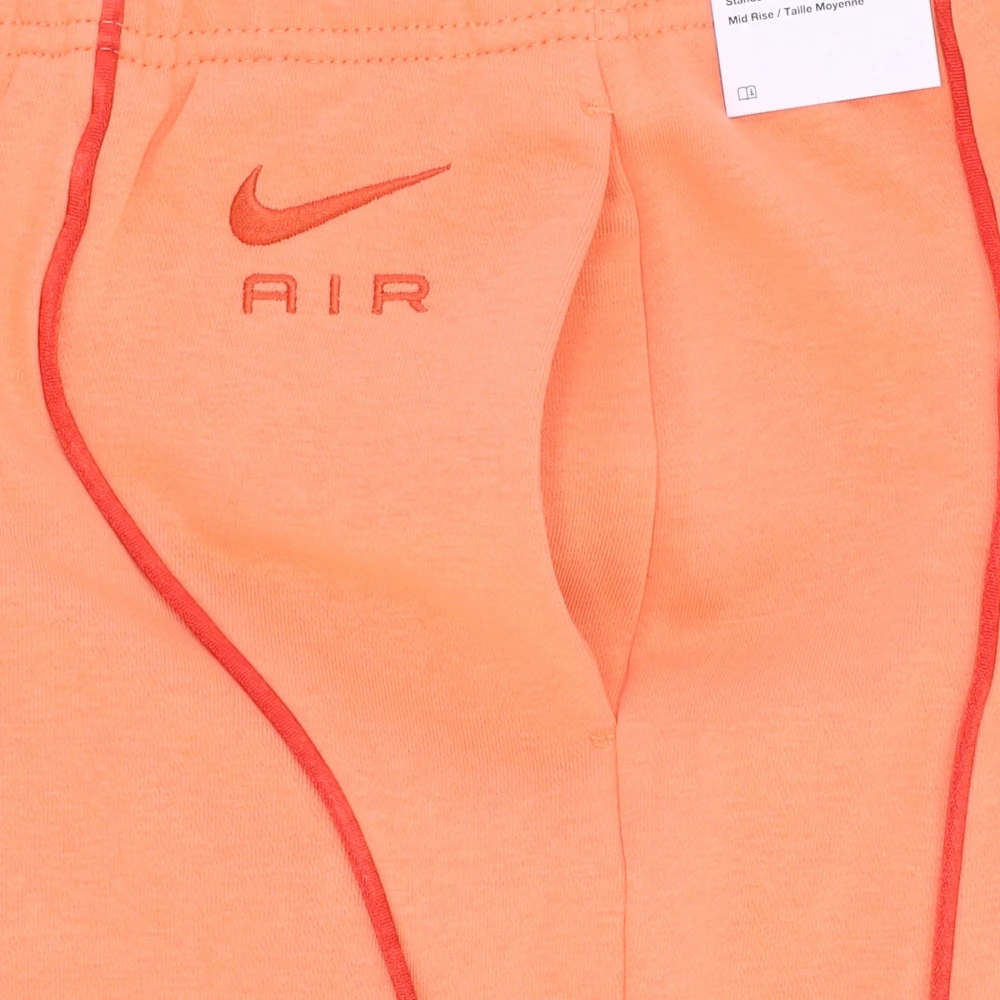 Nike Air Fleece Mid-Rise Joggers Orange Dames