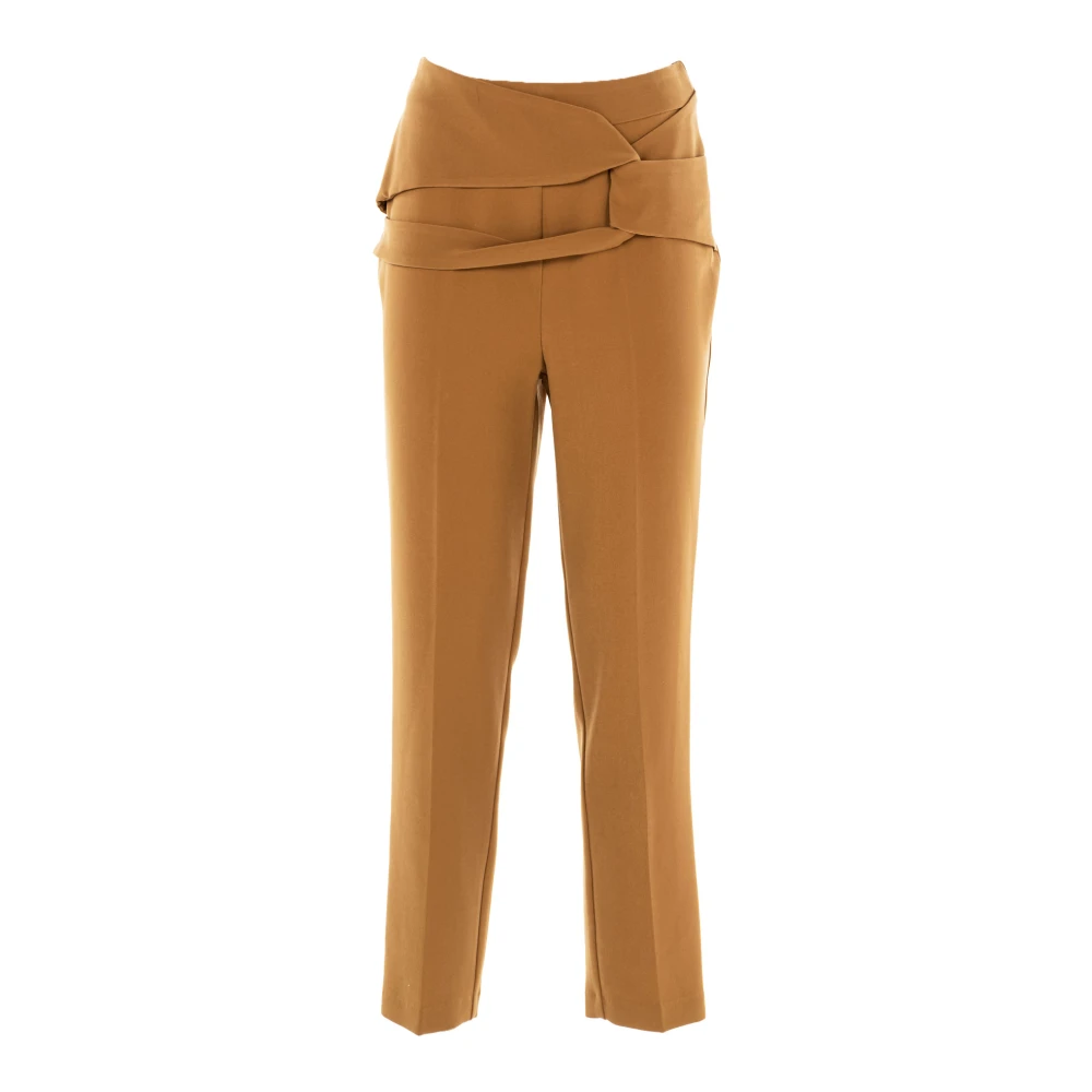 Fracomina Zachte taille damesbroek Beige Dames