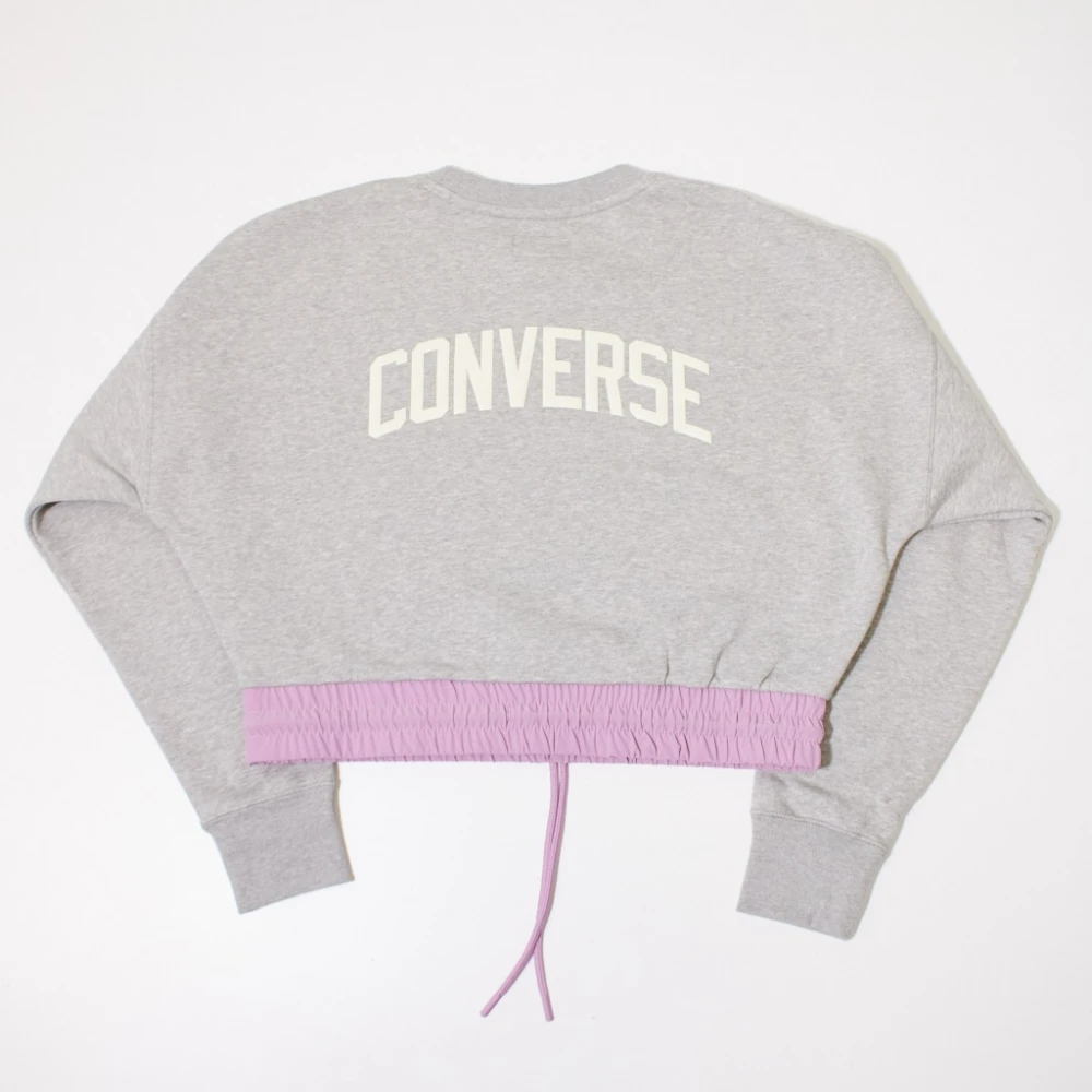 Converse Chuck Crew Light Sweatshirts Gray Dames