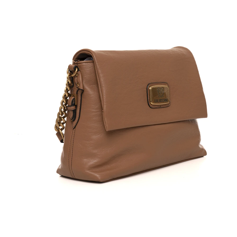Love Moschino Stijlvolle schoudertas met bovenhandvat Brown Dames