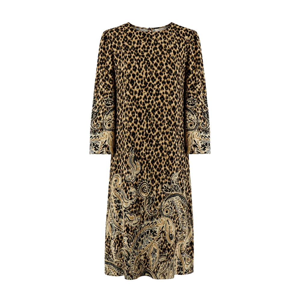 Etro Women's Multi Midi Dress In Viscose Animal Print - Image 2