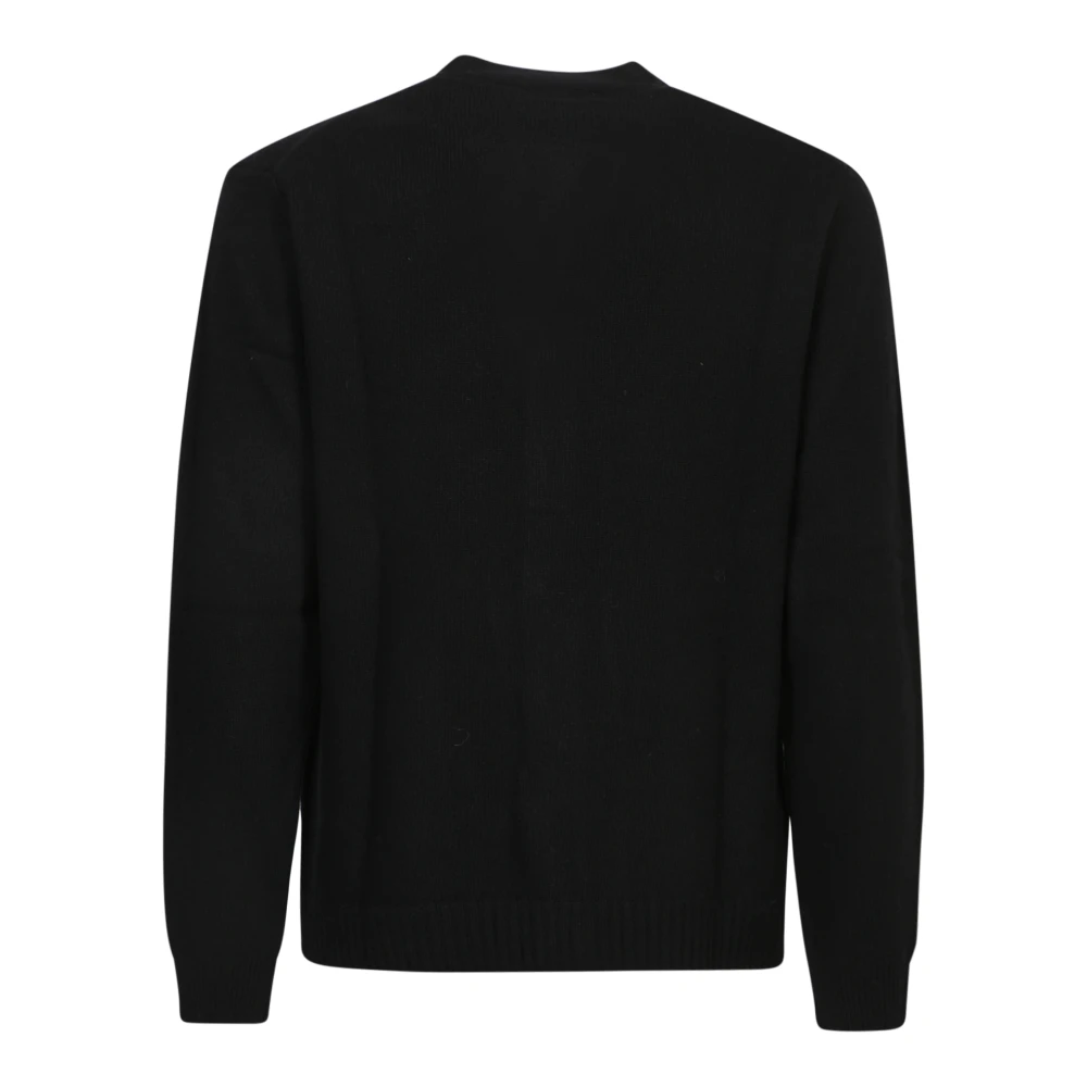 Daniele Fiesoli Zwarte Cardigan Sweater Aw24 Black Heren