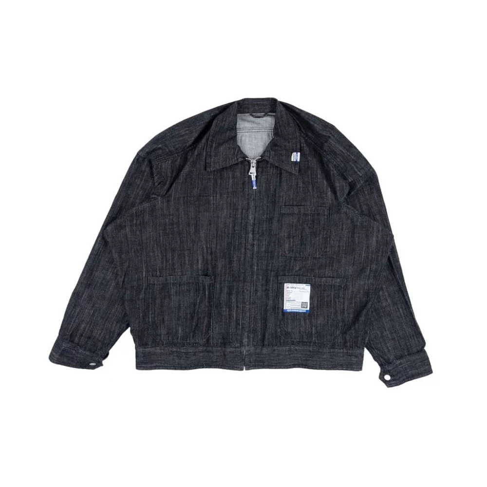 Mihara Yasuhiro Vintage Denim Blouson Jacket Zwart Black Heren