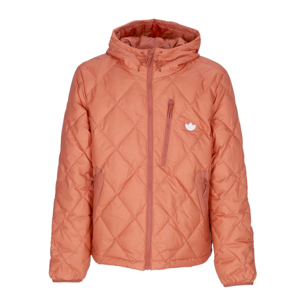 Adidas Gewatteerd Donsjack met Verstelbare Capuchon Orange Heren