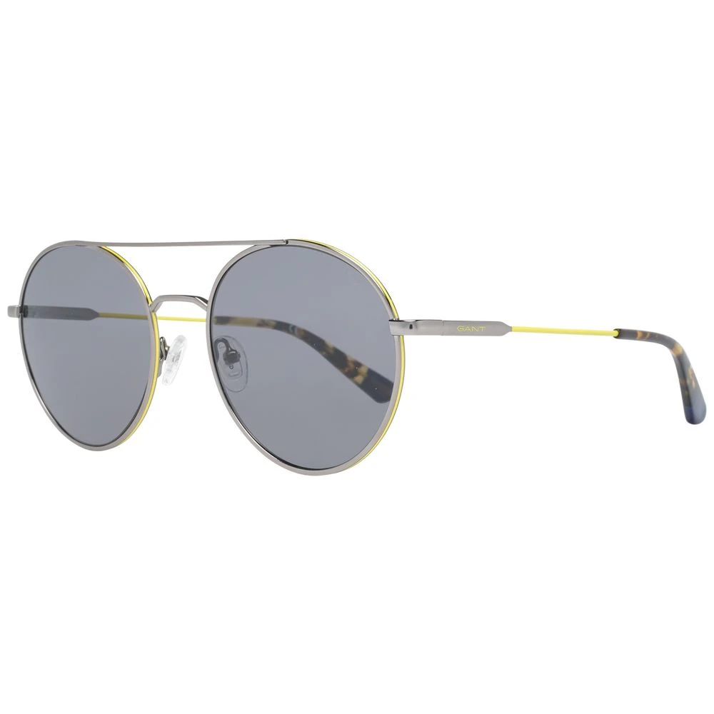 Gant Gunmetal Runda Solglasögon Gray, Herr