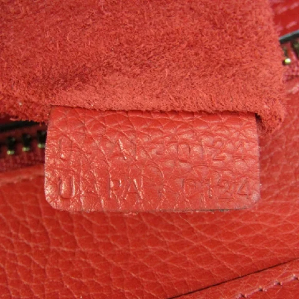 Celine Vintage Pre-owned Leather handbags Red Dames