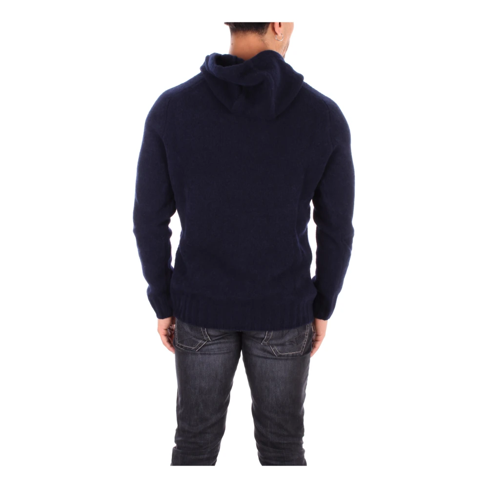 Tagliatore Blauwe Hoodie Blue Heren