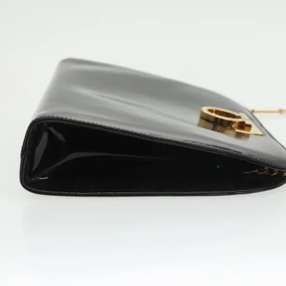 Salvatore Ferragamo Pre-owned Canvas shoulder-bags Black Dames