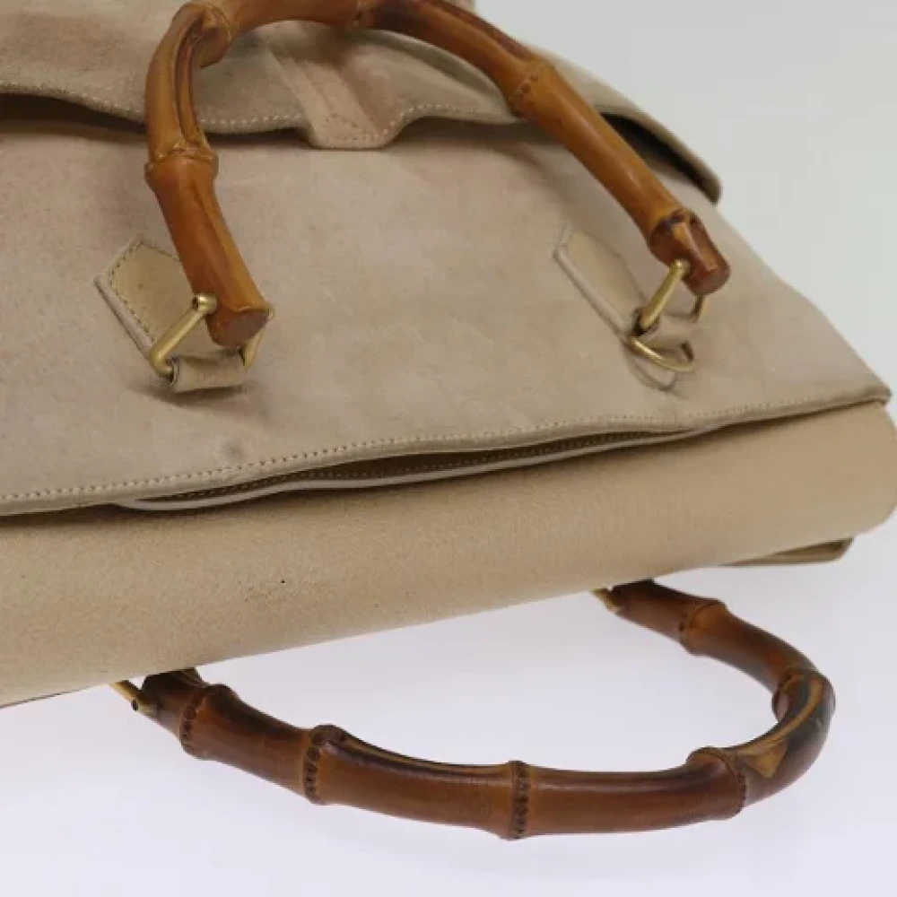 Gucci Vintage Pre-owned Suede totes Beige Dames