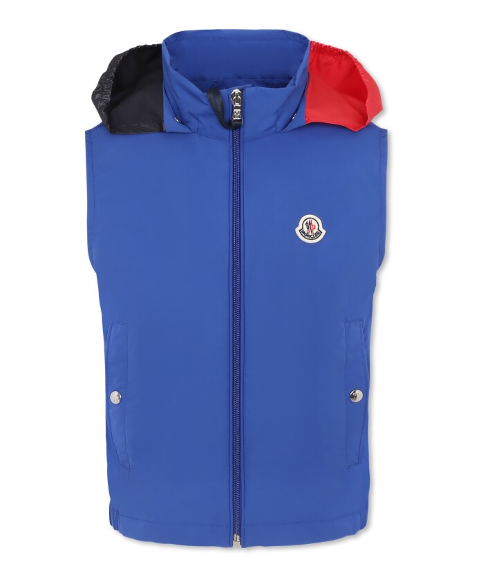 gilet-leger-bleu-avec-capuche-rayee