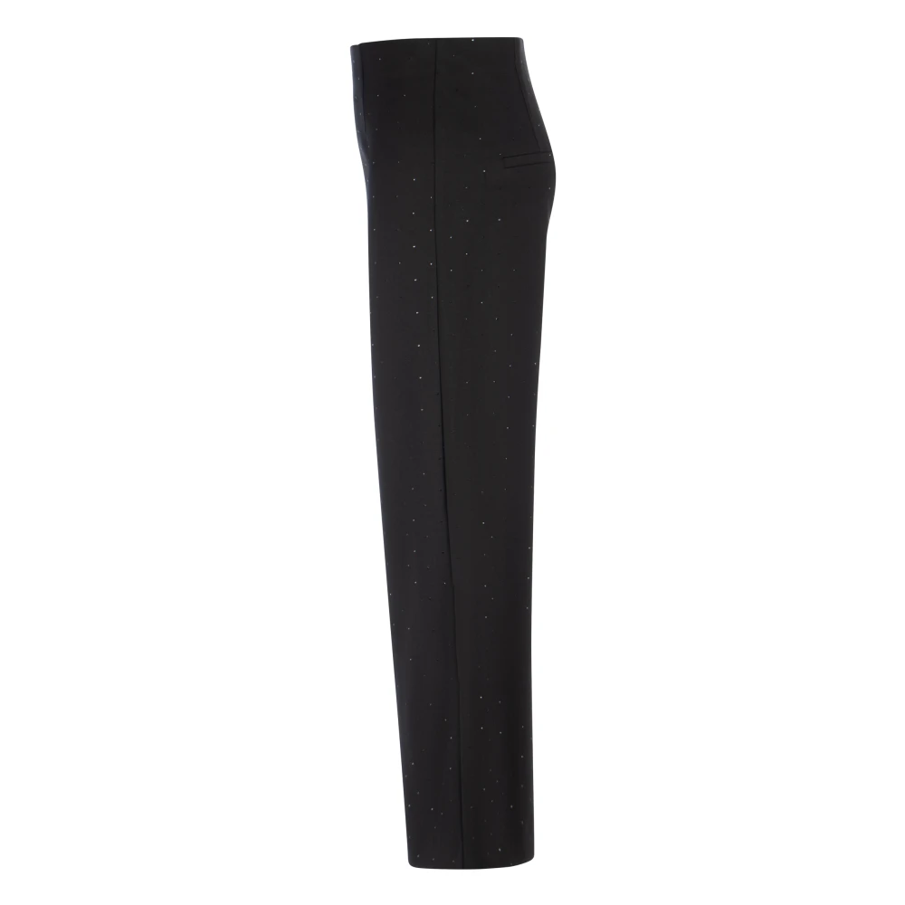 Seductive Kimberly Bi-elastische Steenversierde Broek Black Dames