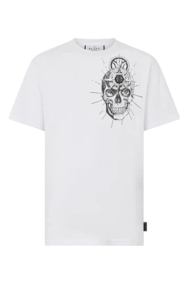 Rundhalsad T-shirt Skull Tattoo