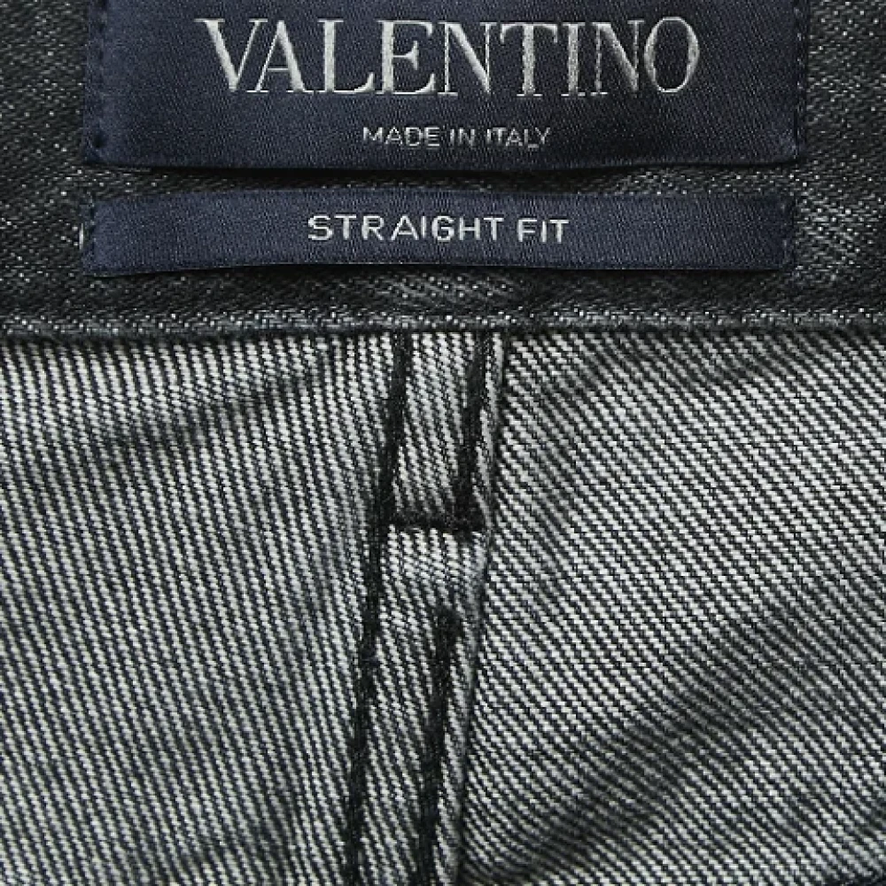 Valentino Vintage Pre-owned Denim jeans Gray Dames