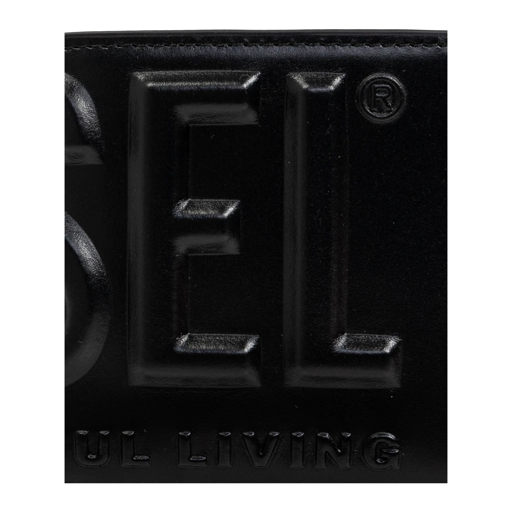 Diesel Portemonnee met PC Monogram C logo Black Heren