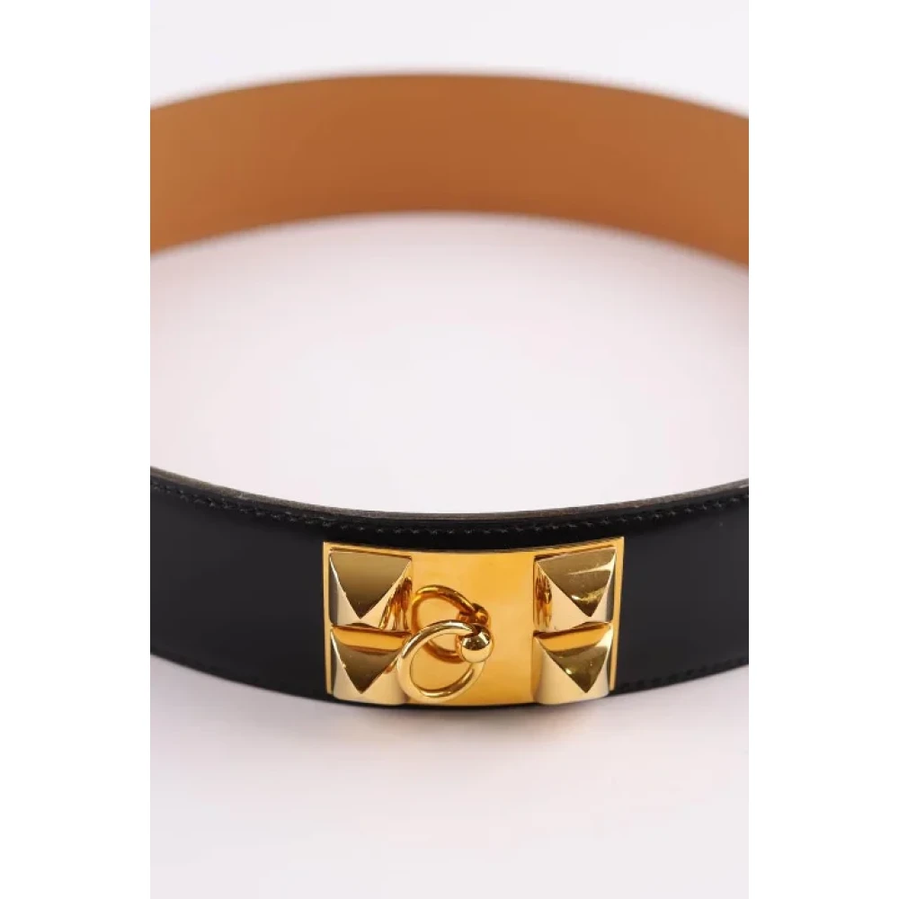 Hermès Vintage Pre-owned Fabric belts Black Dames