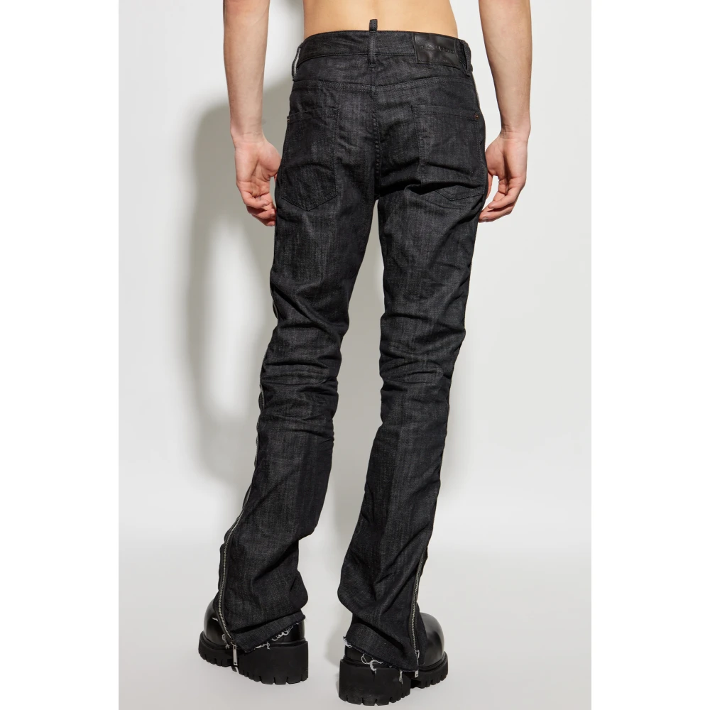 Dsquared2 Jeans met ritsen Black Heren