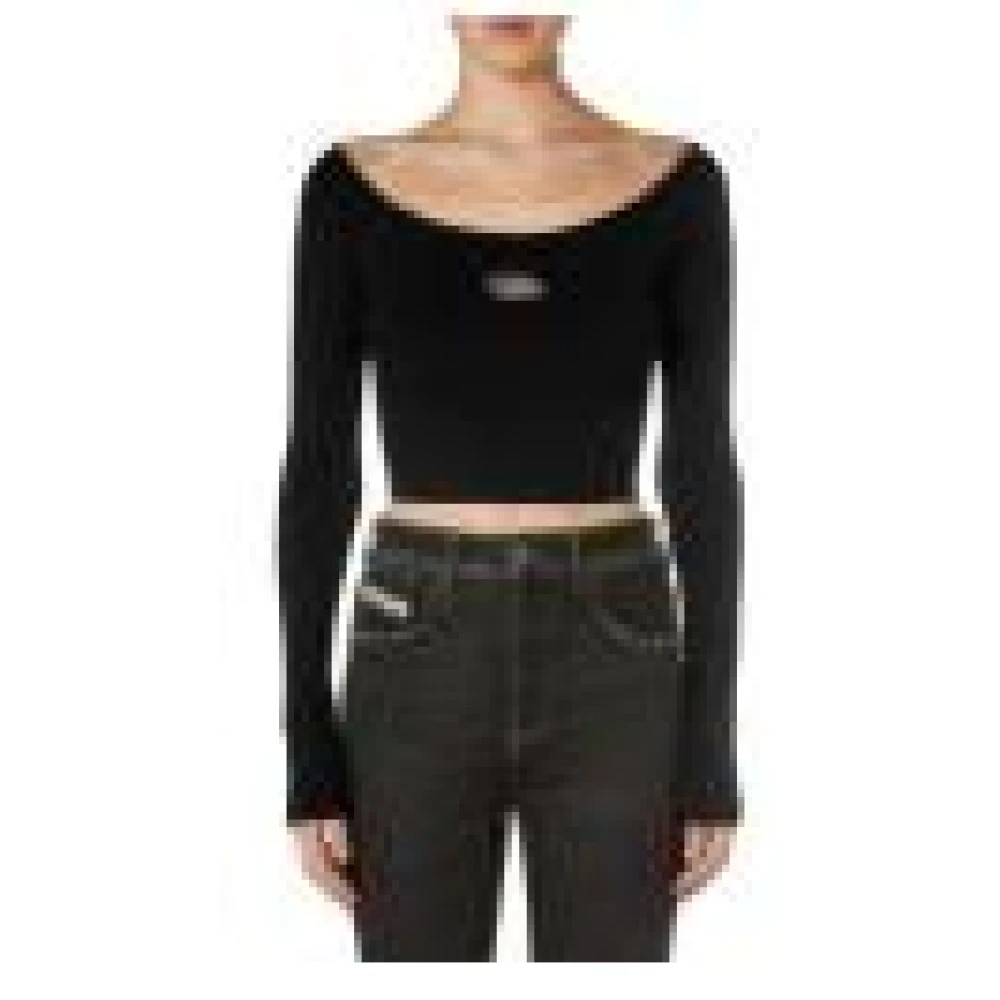 Diesel Zwarte Top M-Vera-Ls Black Dames
