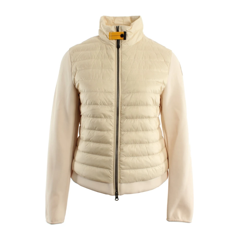 Parajumpers Women's Beige Down Jackets, S, Zena Hybrid Jacket