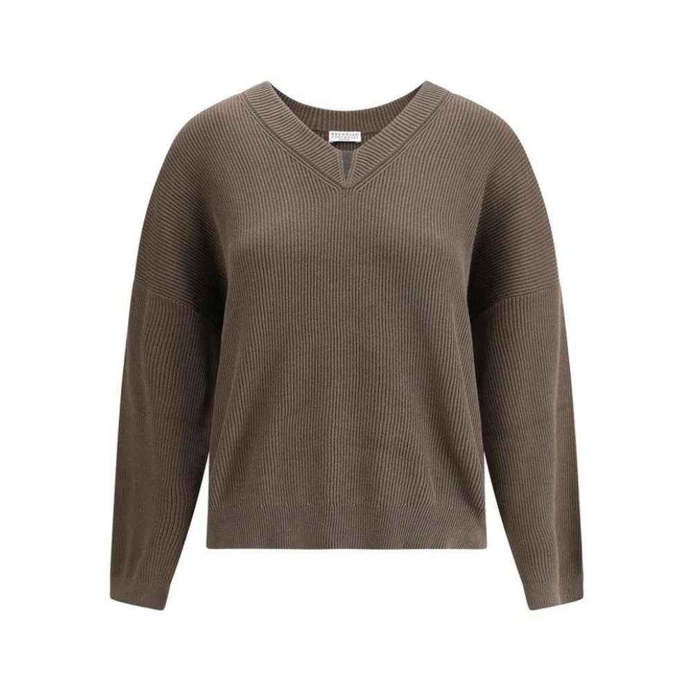 Knitwear > V-neck Knitwear - - Brunello Cucinelli - Modalova