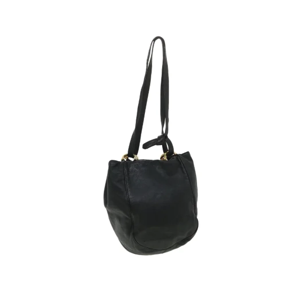 Loewe Pre-owned Leather shoulder-bags Black Dames
