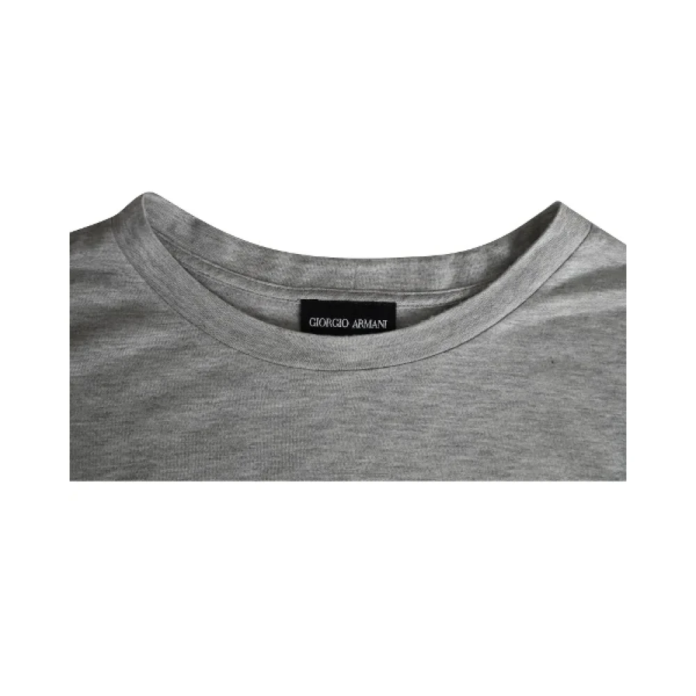 Armani Pre-owned Fabric tops Gray Heren