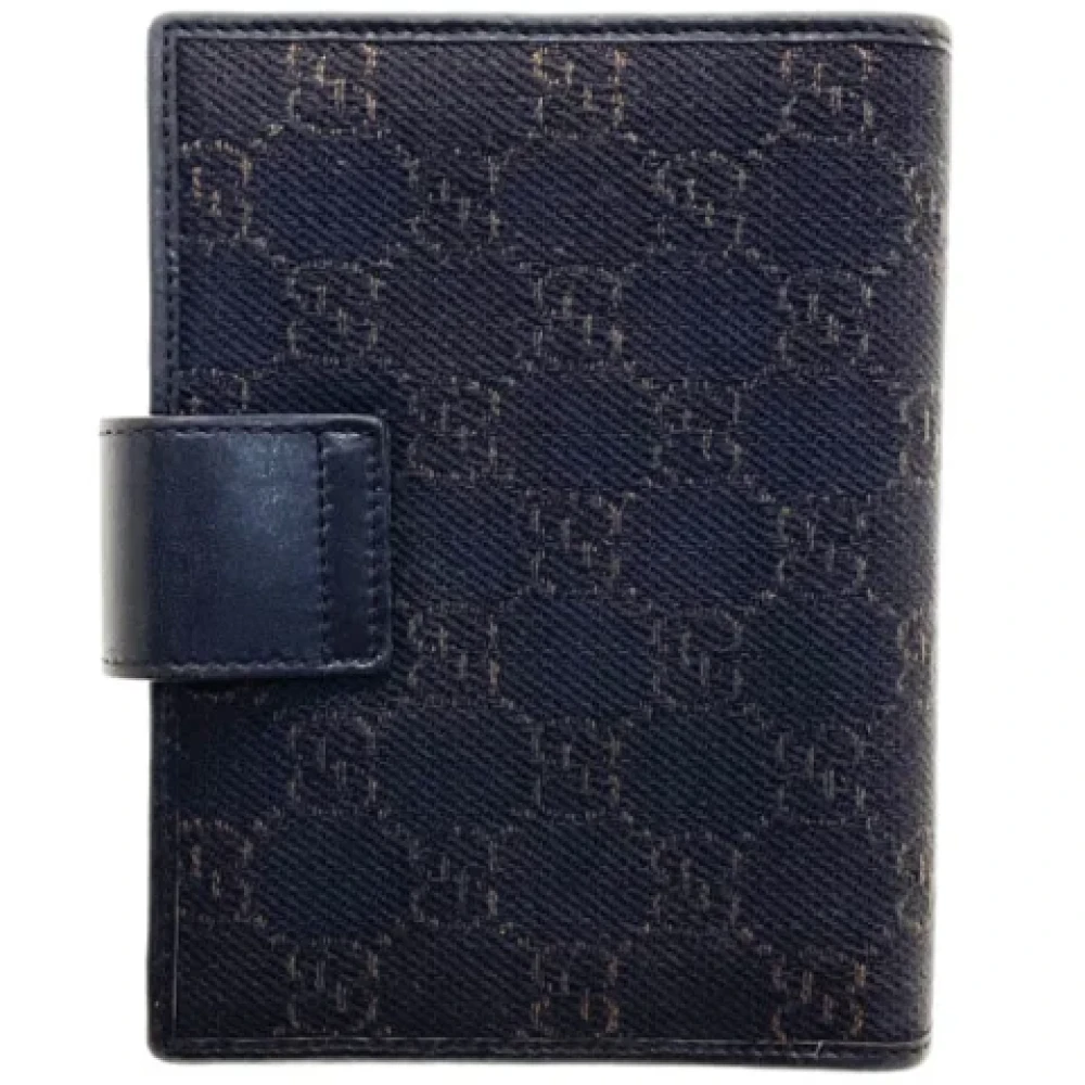 Gucci Vintage Pre-owned Canvas home-office Brown Dames